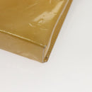 LOUIS VUITTON Monogram Vernis Green Cigarette Case Beige M91048 LV Auth sw408-14