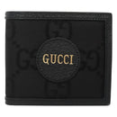 GUCCI GG Canvas Off The Grid Bifold Wallet Black Beige 625574 Auth sw410-13