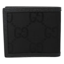 GUCCI GG Canvas Off The Grid Bifold Wallet Black Beige 625574 Auth sw410-2