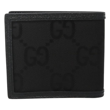 GUCCI GG Canvas Off The Grid Bifold Wallet Black Beige 625574 Auth sw410 - 0