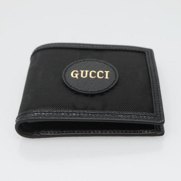 GUCCI GG Canvas Off The Grid Bifold Wallet Black Beige 625574 Auth sw410