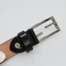 FENDI Belt Leather 41.3"" Black Auth sw412-10