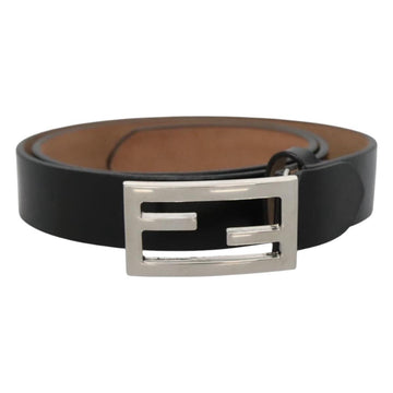 FENDI Belt Leather 41.3"" Black Auth sw412 - 0