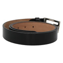 FENDI Belt Leather 41.3"" Black Auth sw412-3