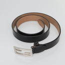 FENDI Belt Leather 41.3"" Black Auth sw412-6