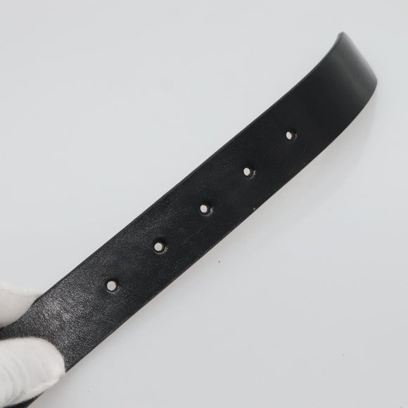 FENDI Belt Leather 41.3"" Black Auth sw412