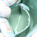 FENDI Shoulder Bag Canvas Light Blue Silver Auth sw413-24