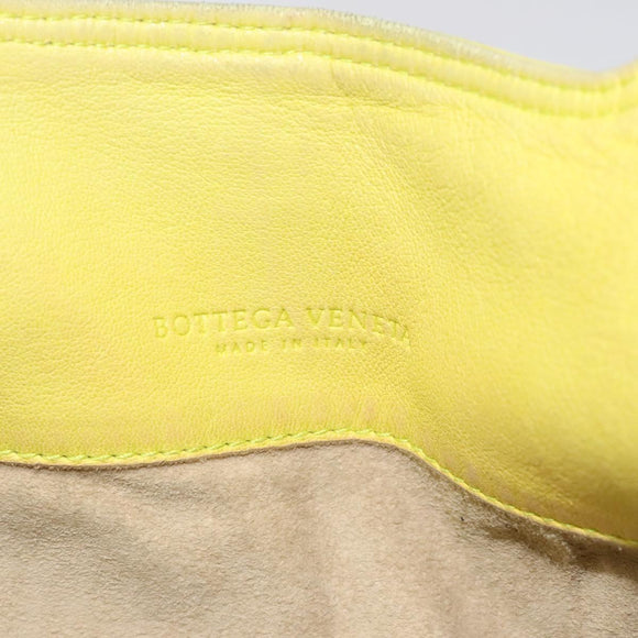 BOTTEGA VENETA Hand Bag Leather Yellow 131673 Auth sw416