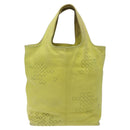 BOTTEGA VENETA Hand Bag Leather Yellow 131673 Auth sw416-13