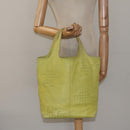 BOTTEGA VENETA Hand Bag Leather Yellow 131673 Auth sw416-20