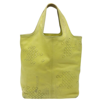 BOTTEGA VENETA Hand Bag Leather Yellow 131673 Auth sw416 - 0