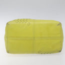 BOTTEGA VENETA Hand Bag Leather Yellow 131673 Auth sw416-5