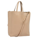 CELINE Vertical Cavas Hand Bag Leather 2way Pink Gold Auth sw418-1