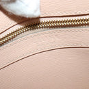 CELINE Vertical Cavas Hand Bag Leather 2way Pink Gold Auth sw418-18