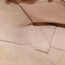 CELINE Vertical Cavas Hand Bag Leather 2way Pink Gold Auth sw418-20