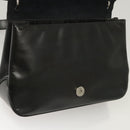 Salvatore Ferragamo Vala Shoulder Bag Leather Black Silver Auth sw419-18