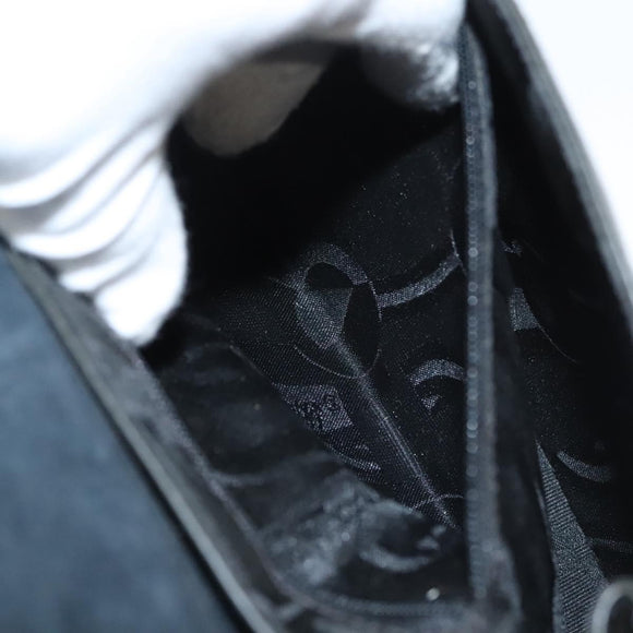 Salvatore Ferragamo Vala Shoulder Bag Leather Black Silver Auth sw419