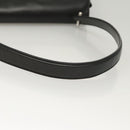 Salvatore Ferragamo Vala Shoulder Bag Leather Black Silver Auth sw419-7