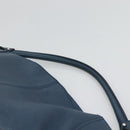 Salvatore Ferragamo Gancini Hand Bag Leather Blue Silver Auth sw420-8