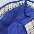 BURBERRY Nova Check Tote Bag PVC Beige Gold Auth sw421-17