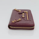 BALENCIAGA Long Wallet Leather Purple 253053 Auth sw423-4