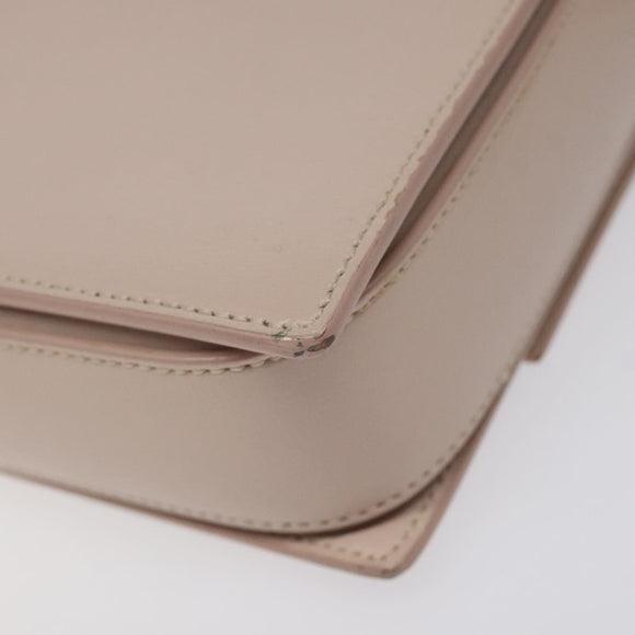 SAINT LAURENT Bellecious Shoulder Bag Suede Leather Pink Auth sw424