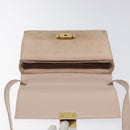 SAINT LAURENT Bellecious Shoulder Bag Suede Leather Pink Auth sw424-10