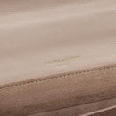 SAINT LAURENT Bellecious Shoulder Bag Suede Leather Pink Auth sw424-18