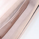 SAINT LAURENT Bellecious Shoulder Bag Suede Leather Pink Auth sw424-11