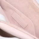 SAINT LAURENT Bellecious Shoulder Bag Suede Leather Pink Auth sw424-12