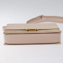 SAINT LAURENT Bellecious Shoulder Bag Suede Leather Pink Auth sw424-5