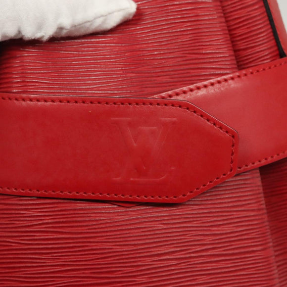 LOUIS VUITTON Epi Sac Depaule PM Shoulder Bag Red M80207 LV Auth sw430