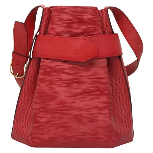LOUIS VUITTON Epi Sac Depaule PM Shoulder Bag Red M80207 LV Auth sw430