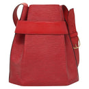 LOUIS VUITTON Epi Sac Depaule PM Shoulder Bag Red M80207 LV Auth sw430-2