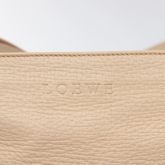 LOEWE Shoulder Bag Leather Pink Auth sw433