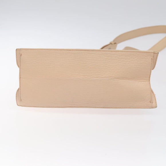 LOEWE Shoulder Bag Leather Pink Auth sw433