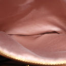 Miu Miu Hand Bag Leather 2way Brown Gold Auth sw446-26