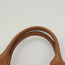 Miu Miu Hand Bag Leather 2way Brown Gold Auth sw446-8