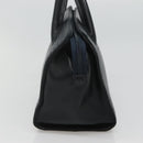 BALLY Hand Bag Leather Black Gold Auth sw449-4
