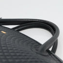 BALLY Hand Bag Leather Black Gold Auth sw449-14