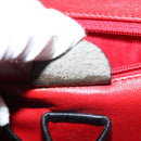 CELINE Shoulder Bag Leather Black Auth sw451-12