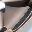 Christian Dior Honeycomb Canvas Shoulder Bag PVC Black Gold Auth sw452-11