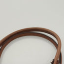 Salvatore Ferragamo Gancini Shoulder Bag Leather Beige Silver Auth sw460-8