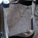 Salvatore Ferragamo Gancini Shoulder Bag Enamel Brown Silver Auth sw461-22