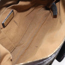 FENDI Zucca Canvas Shoulder Bag Black Brown gold Auth sw462-11