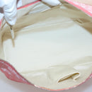 BVLGARI Logo Mania Shoulder Bag Canvas Pink Silver Auth sw464-11