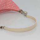 BVLGARI Logo Mania Shoulder Bag Canvas Pink Silver Auth sw464-7