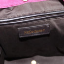 SAINT LAURENT Downtown Shoulder Bag Enamel Red Gold Auth sw465-19