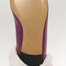 Salvatore Ferragamo Pumps shoes Leather Purple Gold Auth sw478-27