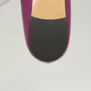 Salvatore Ferragamo Pumps shoes Leather Purple Gold Auth sw478-28